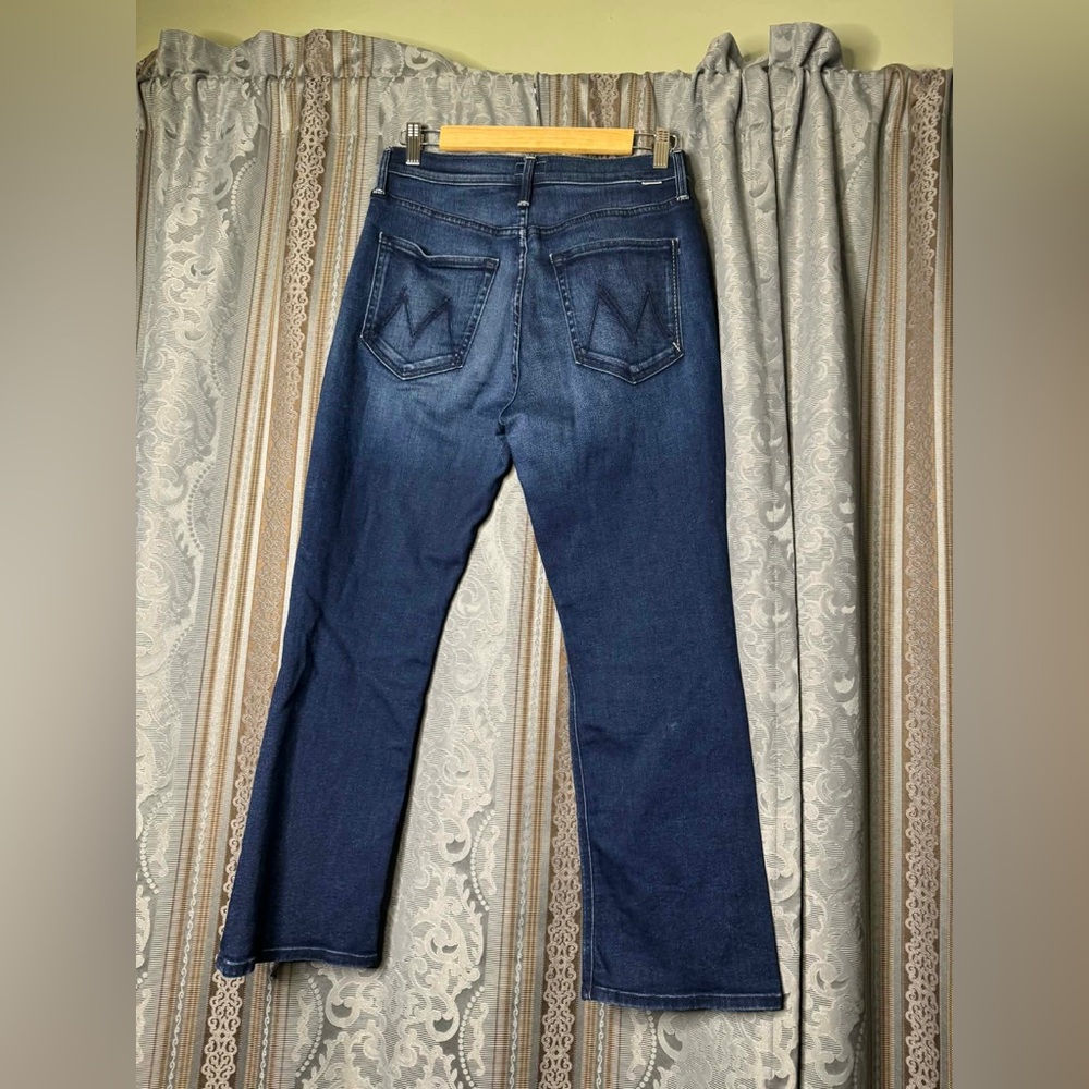 MOTHER Dark Blue Straight Leg Jeans - Picture 6 of 8